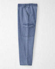 Kids Organic Cotton Denim Cargo Pants