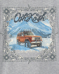 Boys 'OshKosh' Car Long-Sleeve Graphic Tee - Grey
