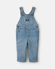 Baby Alphabet Overalls - Light Wash