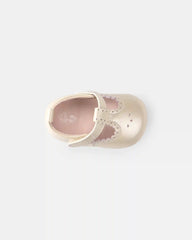Baby Girl Eyelet Mary Jane Flats - White