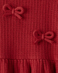 Toddler Girl Organic Cotton Sweater Knit Dress