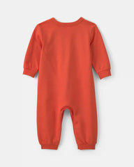 Baby 2-Piece Pumpkin Long-Sleeve Jumpsuit - Orange