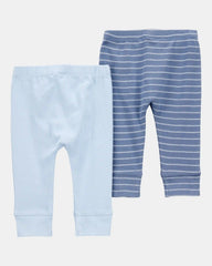 Baby Boy 2-Pack Pull-On Pants - Blue