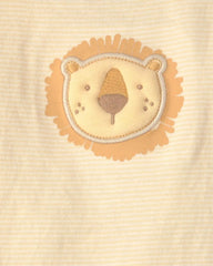 Baby Boy 3-Piece Lion Top & Pant Set - Brown