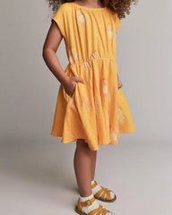 Toddler Girl Avenue Twirl™ Dress in Sunny Life Print - Golden Yellow