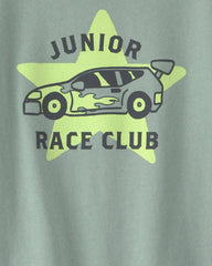 Toddler Boy 'Junior Race Club' Graphic Tee - Green