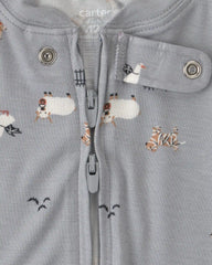Baby 1-Piece Halloween PurelySoft™ Snug Fit Pajama - Grey