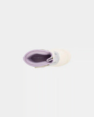 Toddler Girl Metallic Snow Boots - Cream/Purple