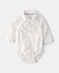 Baby Boy 2-Piece Easter Bunny Bodysuit & Suspender Pant Set - Cream/Khaki