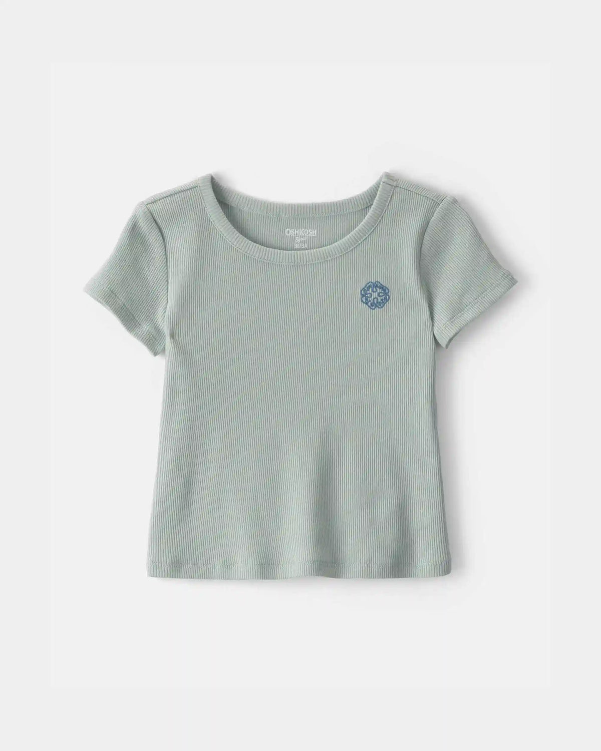 Toddler Girl OshKosh Logo Ribbed Tee - Green