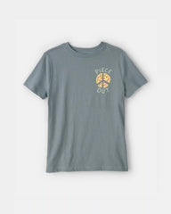 Kids 'Piece Out' Pizza Graphic Tee - Grey