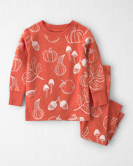 Baby 2-Piece Organic Cotton Pajamas in Autumn Gourds