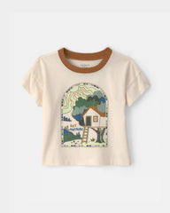 Baby 'Get Outside' Graphic Tee - Cream