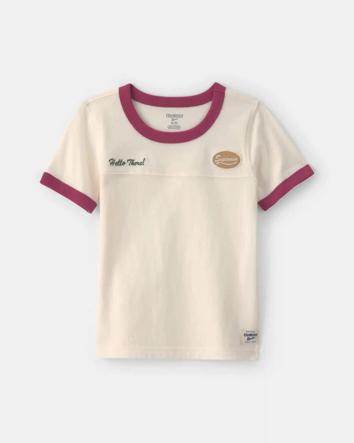 Toddler Boy 'Hello There' Graphic Tee - Cream