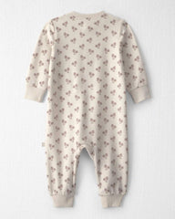 Baby Girl Organic Cotton French Terry Jumpsuit in Floral
