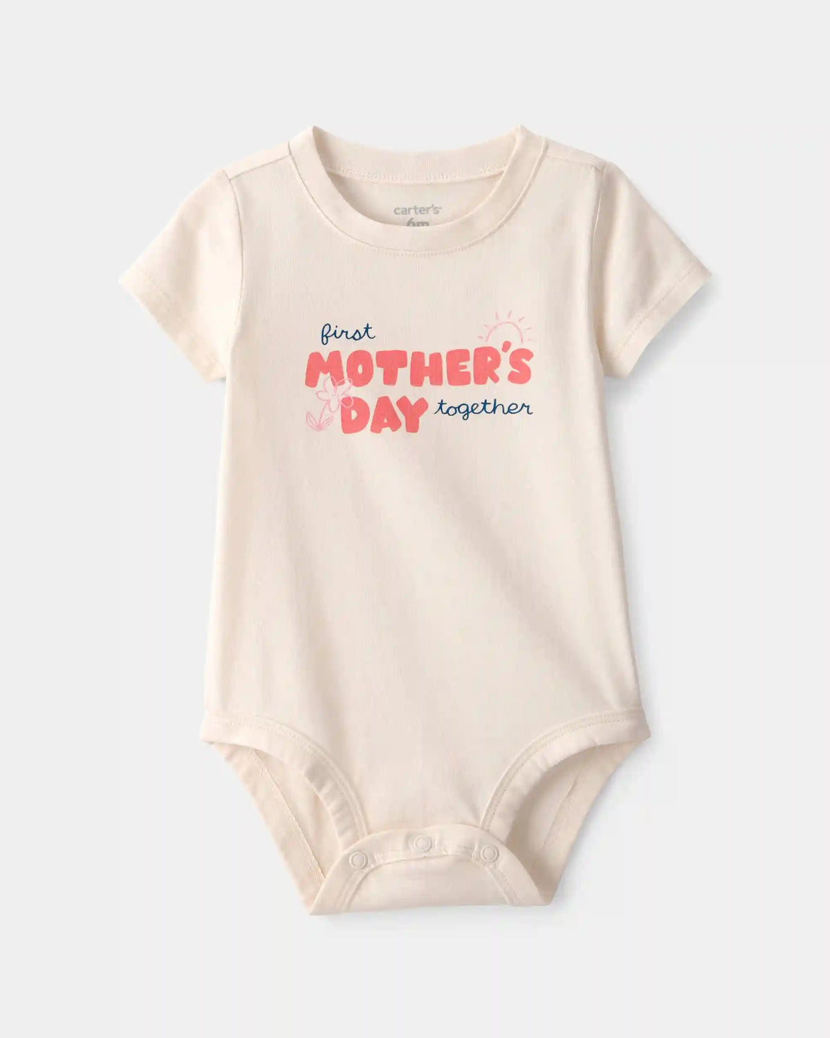 Baby 'Mother's Day' Graphic Bodysuit - Cream