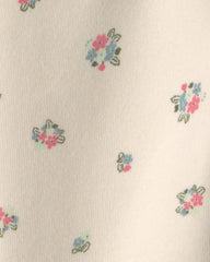 Baby Girl 3-Piece Floral Fleece Layering Set - Cream/Coral