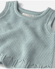 Baby Girl 2-Piece Organic Cotton Knit Top & Short Set
