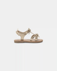 Toddler Girl Metallic Bow Sandals - Gold
