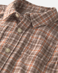 Boys Organic Cotton Flannel Button-Down Shirt