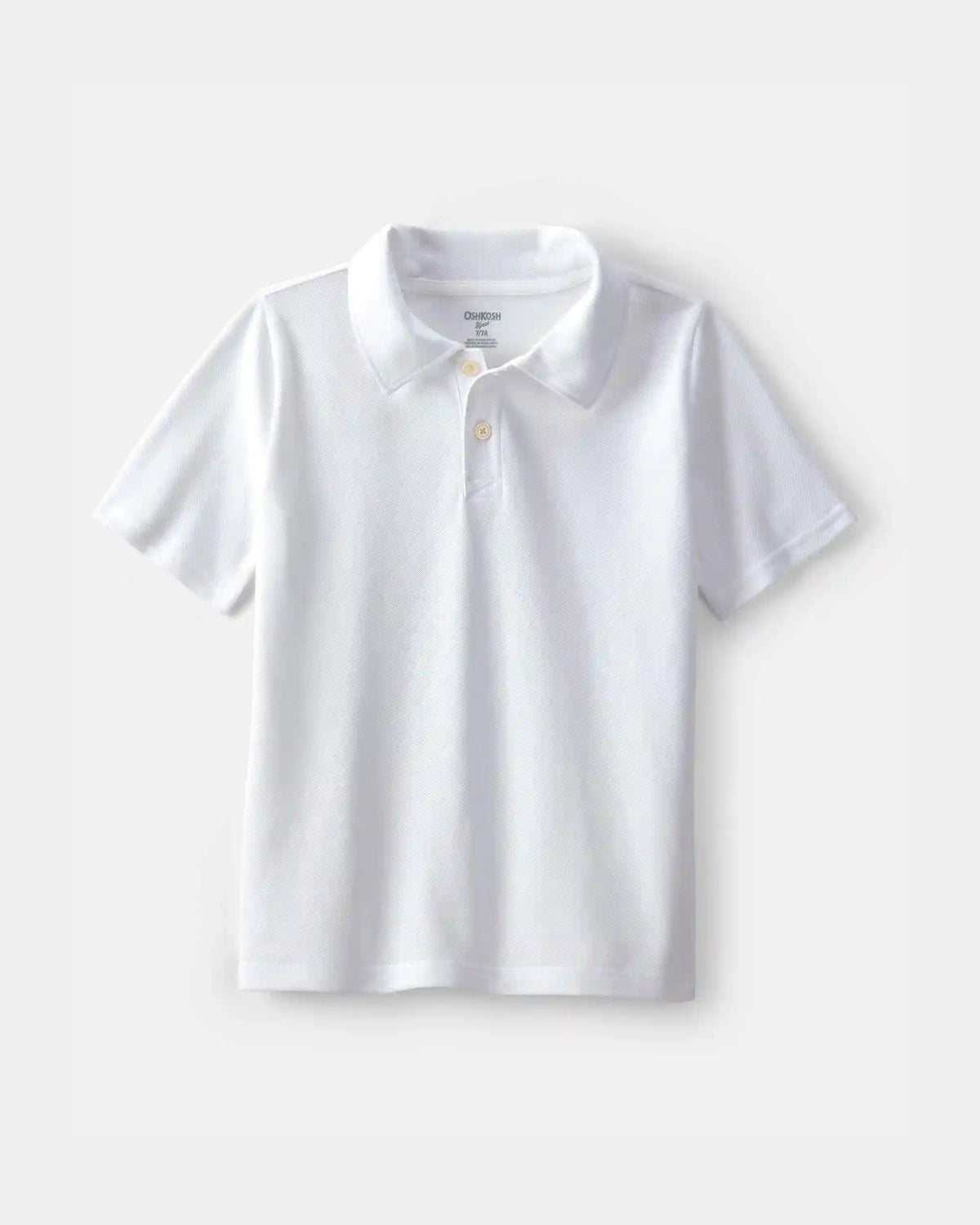 Boys Uniform Piqué Polo Shirt - White