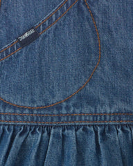Baby Girl 2-Piece Denim Skirtall Set - Light Wash