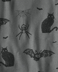 Kids 2-Piece Organic Cotton Pajamas in Spooky Creatures