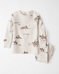 Baby 2-Piece Organic Cotton Pajamas in Western Rodeo