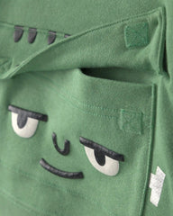 Toddler Boy Frankenstein Halloween Hoodie - Green