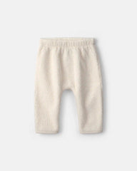 Baby 2-Piece Lamb Fleece Long-Sleeve Top & Pant Set - Cream