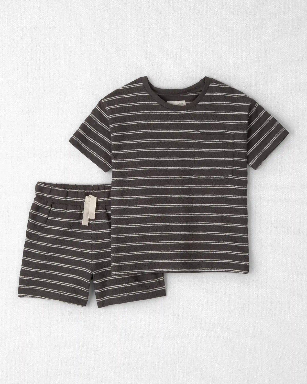 Toddler 2-Piece Top & Short Set Made with Organic Cotton in Stripes