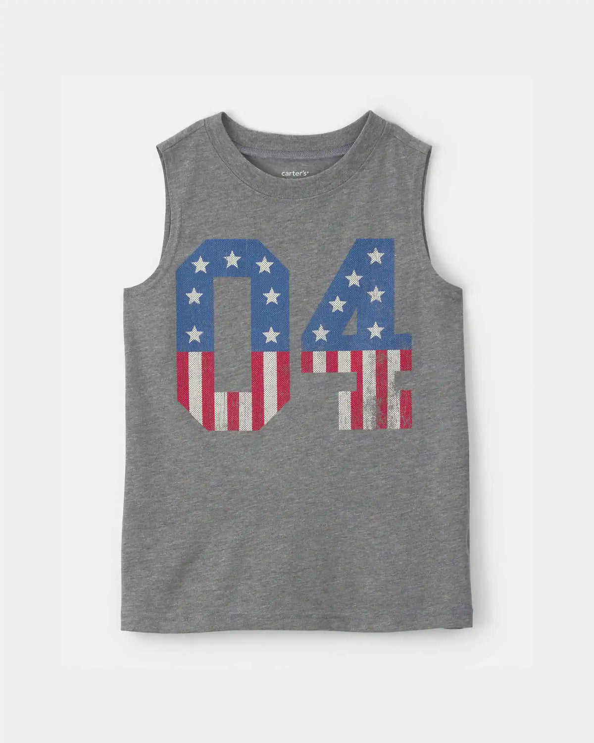 Boys Fourth of July Graphic Tank - Grey