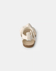 Baby Girl Knit Sandals - Cream