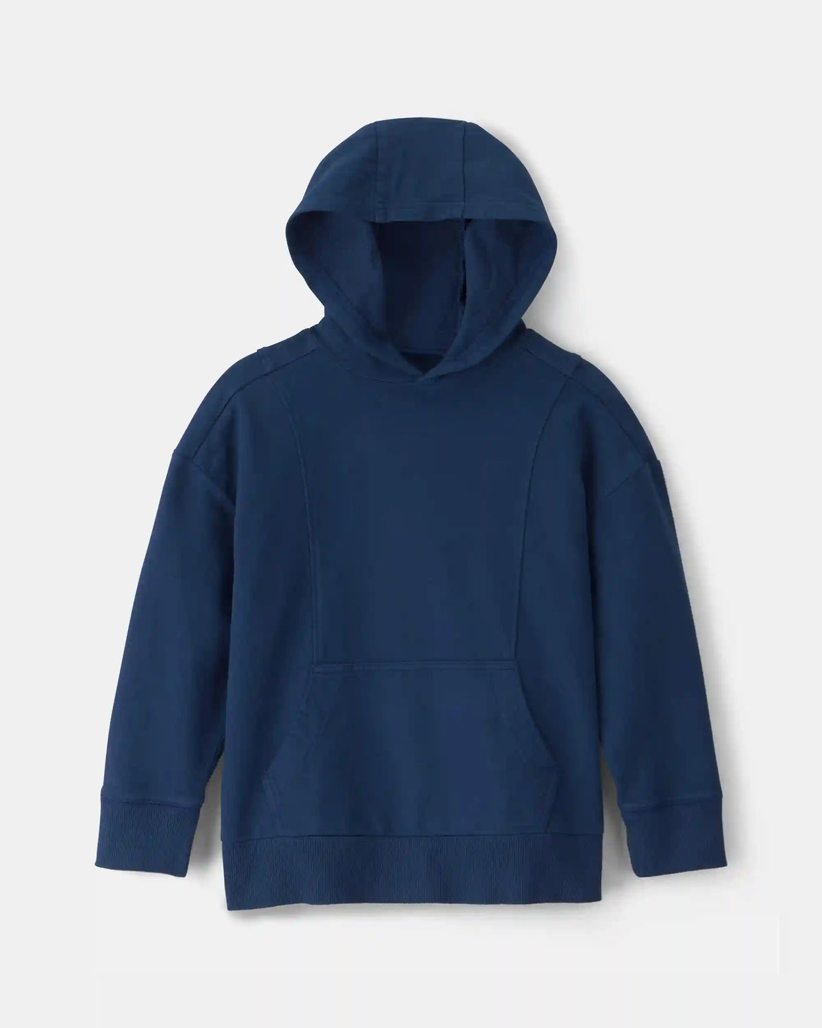 Boys French Terry Hoodie - Navy Blue