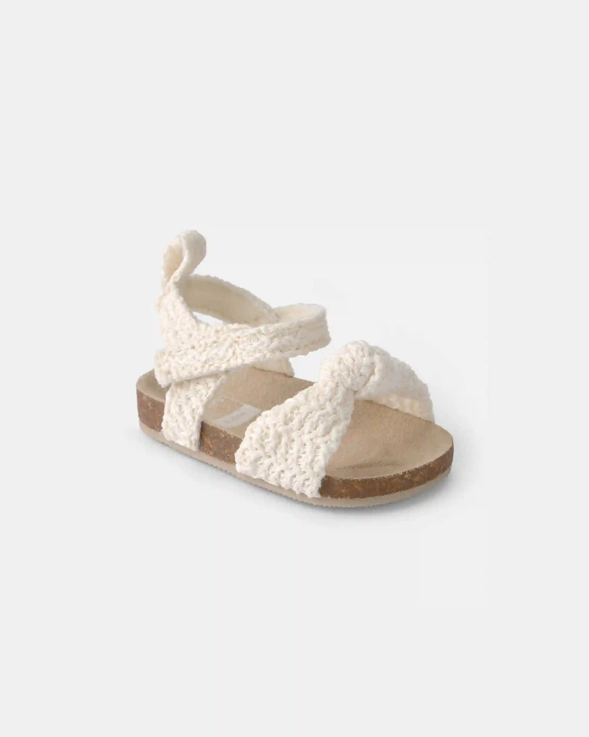 Baby Girl Knit Sandals - Cream
