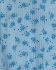 Toddler Girl 2-Piece Floral Short-Sleeve Top & Pant Set - Blue