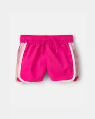 Baby Girl Colorblock Active Shorts - Pink