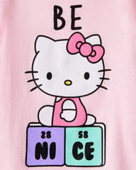 Toddler Girl Hello Kitty® "Be Nice" Short-Sleeve Graphic Tee - Pink