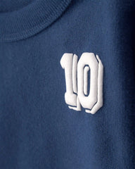 Baby Boy Varsity French Terry Pullover Sweatshirt - Navy Blue