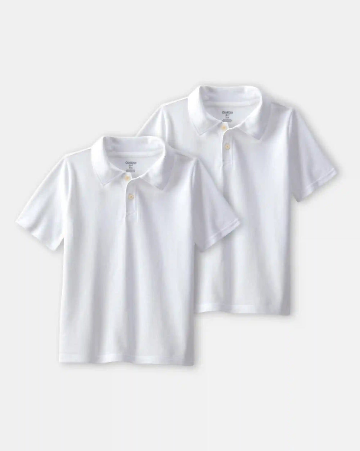 Boys 2-Pack Uniform Piqué Polo Shirts - White