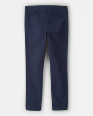 Boys Slim Tapered Chino Pants - Navy