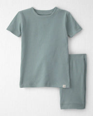 Toddler 2-Piece Organic Cotton Ribbed Pajamas