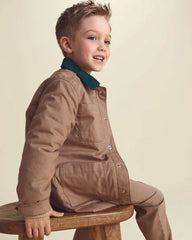 Boys Barn Utility Jacket - Brown