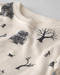 Baby 2-Piece Organic Cotton Pajamas in Spooky Village