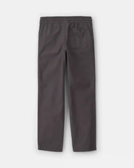 Boys Canvas Pull-On Pants - Grey