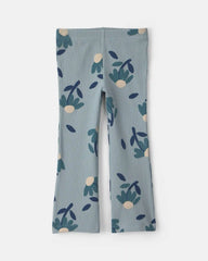 Toddler Girl 3-Piece Floral Long-Sleeve Layering Set - Blue/Grey