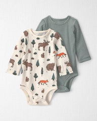 Baby 2-Pack Organic Cotton Bodysuits