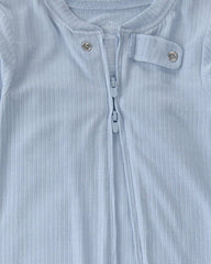 Baby PurelySoft 2-Way Zip 1-Piece Pajama - Blue