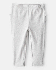 Baby Girl 2-Pack Ruffle-Detail Cotton Pants - Grey/Pink