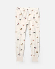 Toddler 2-Piece Dog PurelySoft™ Snug Fit Pajama Set - Cream